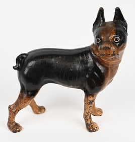 HUBLEY CAST IRON BOSTON TERRIER DOOR STOP