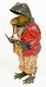 GUNTHERMANN TIN WINDUP SINGING FROG