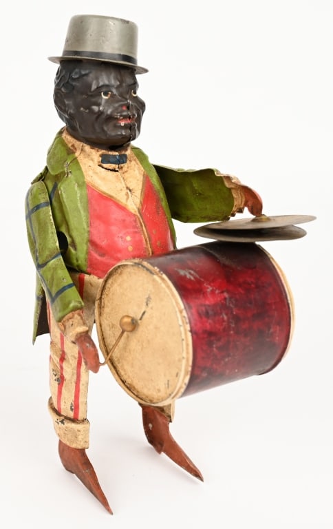 GUNTHERMANN TIN WINDUP BLACK MAN WITH DRUM (1 of 4)