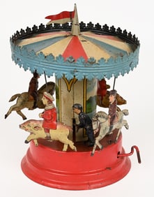 GUNTHERMANN TIN WINDUP MERRY-GO-ROUND