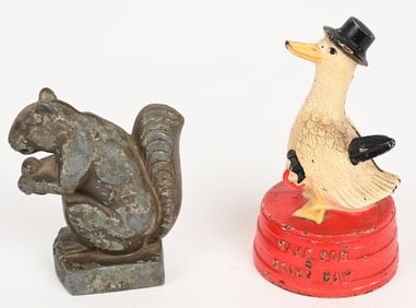 SAVE FOR A RAINY DAY & SQUIRREL STILL BANKS