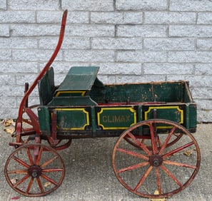 CLIMAX WOODEN GOAT WAGON