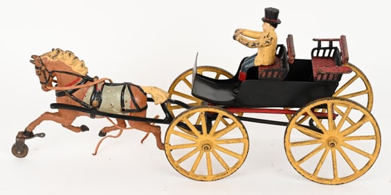 PRATT & LETCHWORTH CAST IRON TWO SEAT SURRY