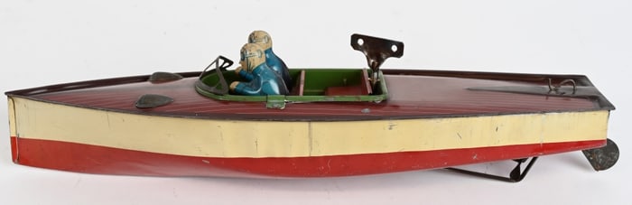 LINDSTROM TIN WINDUP SPEEDBOAT