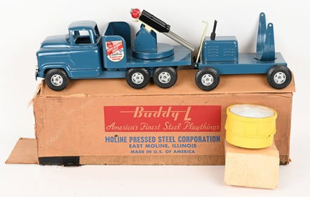 BUDDY L GMC ANTI-AIRCRAFT w/ SEARCHLIGHT TRUCK