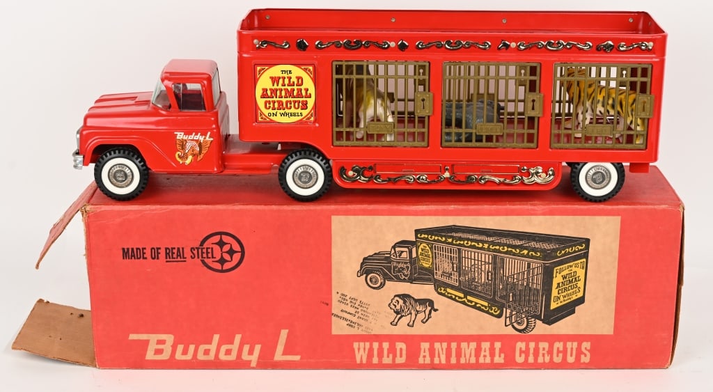 BUDDY L WILD ANIMAL CIRCUS TRUCK w/ BOX (1 of 8)