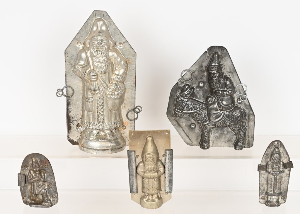 5- ANTIQUE SANTA CLAUS CHOCOLATE MOLDS (1 of 6)