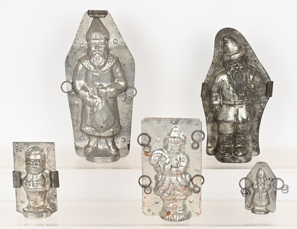5- ANTIQUE SANTA CLAUS CHOCOLATE MOLDS (1 of 9)