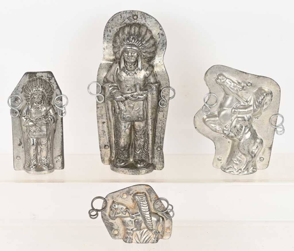 4- ANTIQUE INDIAN CHOCOLATE MOLDS (1 of 6)