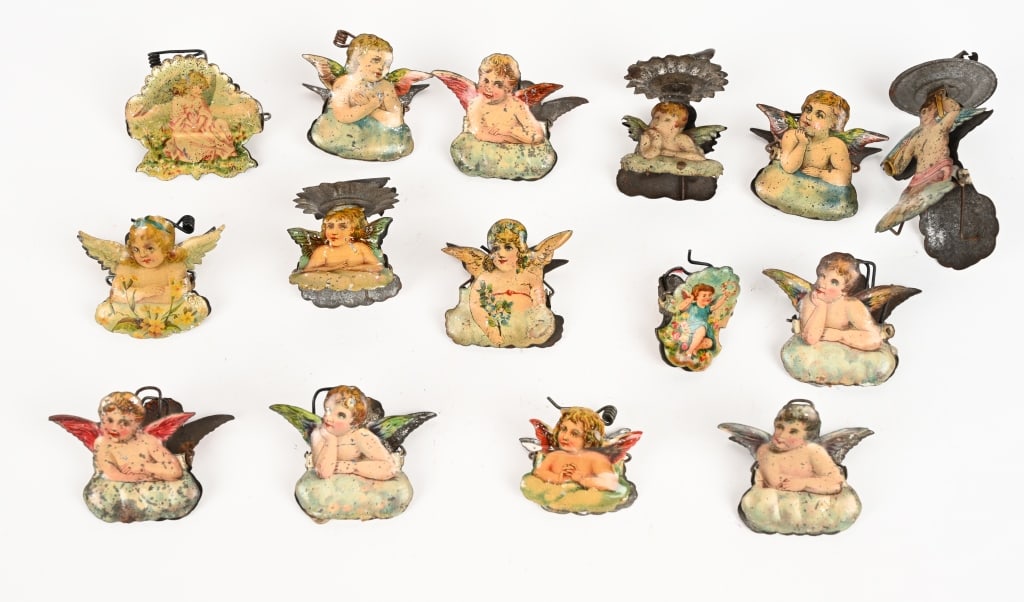 14- LITHO ANGELS CHRISTMAS TREE CANDLE CLIPS (1 of 4)
