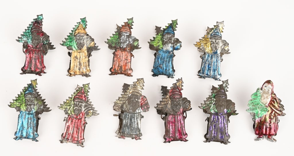 11- ANTIQUE SANTA CLAUS CHRISTMAS TREE CLIPS (1 of 3)