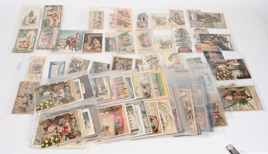 100+ CHRISTMAS ADVERTISING TRADE CARDS (1 of 6)
