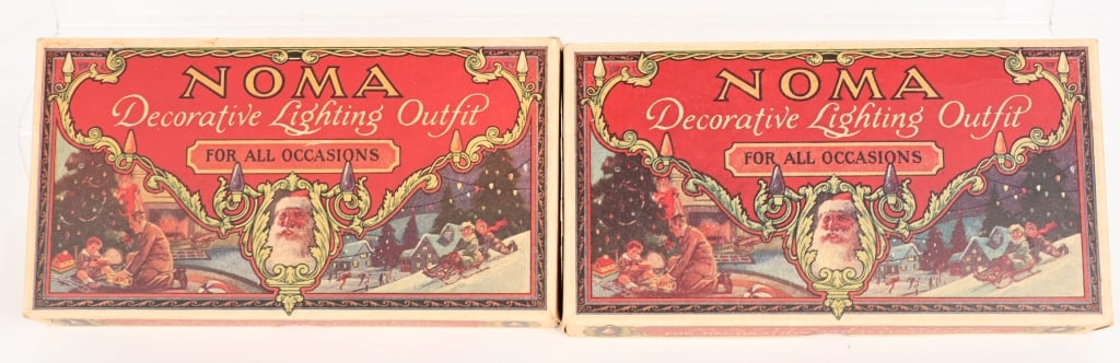 2- NOMA MAZDA LAMPS CHRISTMAS LIGHTS w/ BOX (1 of 4)