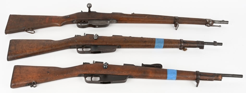 LOT OF 3 MILITARY PROJECT RIFLES: 1- Hungarian / Budapest m-95 SERIAL NUMBER: 7615R BARREL: 20" CALIBER: 8 X50. CONDITION: 20% finish with patina and dark bore. Wood has been sanded with small crack at the butt. Operator normally C&R