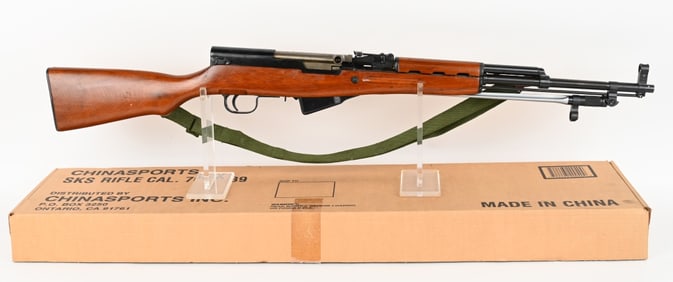 BOXED CHINESE NORINCO SKS SEMI AUTO RIFLE