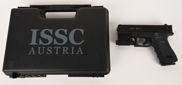 CASED ISSC M22 SEMI AUTO TARGET PISTOL / RED LASER