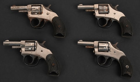 LOT OF 4 H&R YOUNG AMERICAN REVOLVERS 2ND MODEL