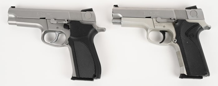 LOT OF 2 S&W SEMI AUTO PISTOLS