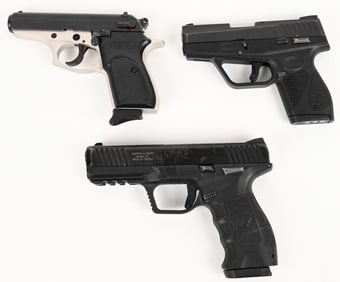 LOT OF THREE 9MM / 380 SEMI PISTOLS
