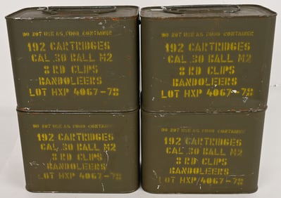 GREEK 30-06 M2 BALL AMMO IN SEALED SPAM CANS