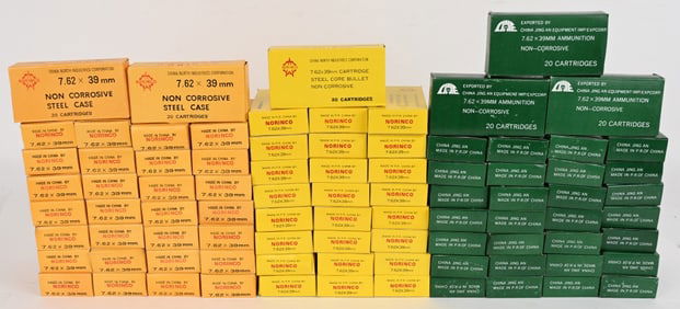 CHINESE 7.62 X 39 MM AMMO 1720 ROUNDS IN CANS