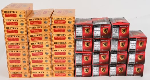 800 ROUNDS OF RUSSIAN 308 WIN. IN FACTORY BOXS