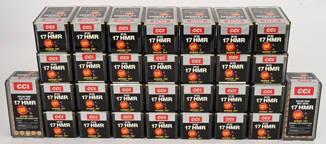 1500 ROUNDS OF CCI 17 HMR TNT AMMO IN FACTORY BOXS