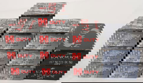 LOT OF 357 SIG PISTOL AMMO HORNADY & SPEER