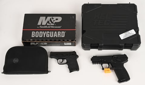 LOT OF S&W BODYGUARD AND KELTEC P17 PISTOLS