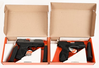 TWO TAURUS 9MM FIREPOWER SEMI AUTO PISTOLS