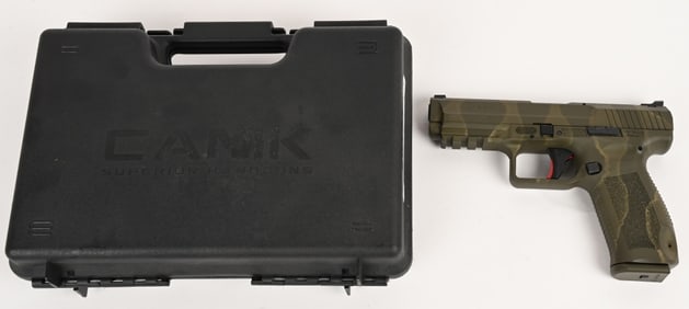 CANIK TP9SF SEMI AUTO PISTOL IN REPTILE CAMMO