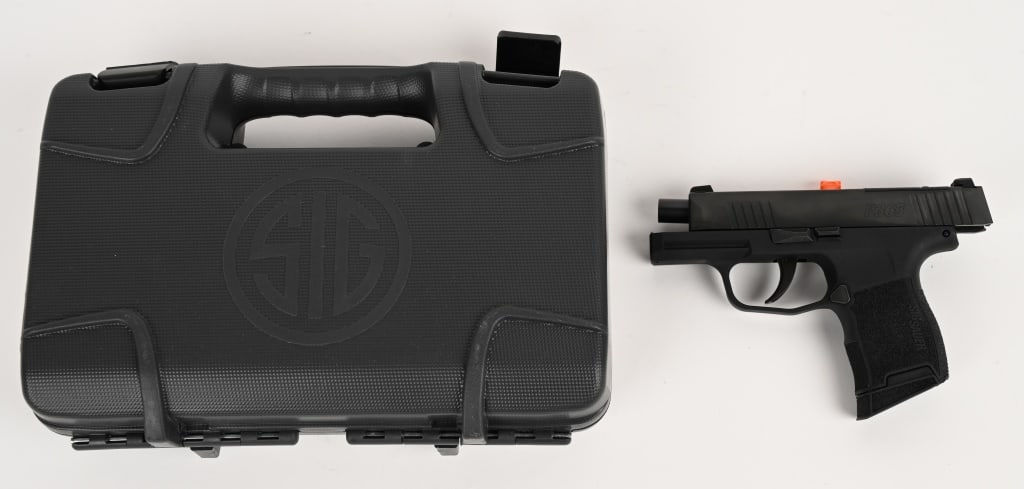 SIG SAUER P365-380 BSS MICRO SEMI AUTO PISTOL: SERIAL NUMBER: 66G650358. BARREL: 3". CALIBER: .380 AUTO. Sig Sauer?s P365-380 BSS gives the proven P365 platform a lighter-recoiling .380 ACP chambering without sacrificing capacity, concealability, 