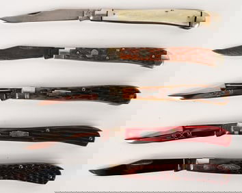 LOT OF SLIMLINE TRAPPER KNIVES