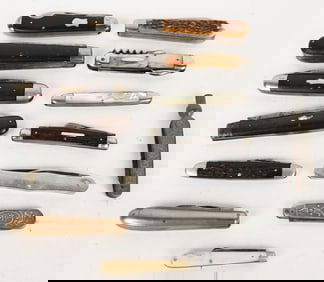 VINTAGE / ANTIQUE NEW ENGLAND CUTLERY LOT OF 14