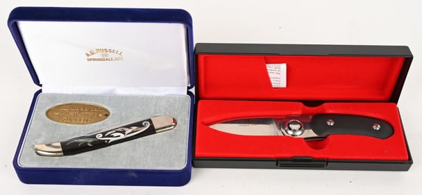 PAUL KNIFE & AG RUSSELL PEARL INLAY KNIVES