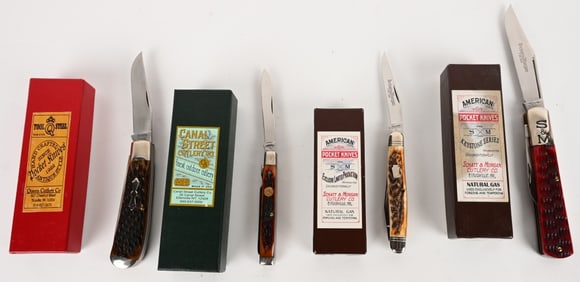 LOT OF CANAL, S&M AND QUEEN POCKET KNIVES