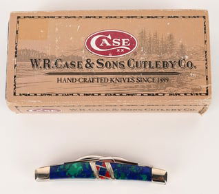 CASE XX CONGRESS EXOTIC AZURITE FOLDING KNIFE