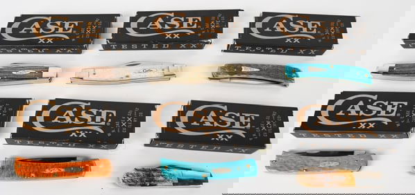 LOT OF 6 AWESOME CASE XX POCKET KNIVES