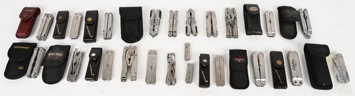 LOT OF 22 "LEATHERMAN" MULTI TOOLS