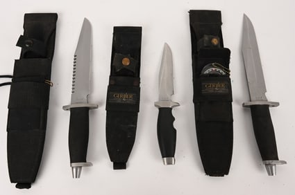 GERBER BMF AND LMF KNIVES, LOT OF 3