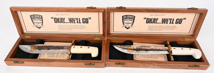 CASE XX 50 YEAR D-DAY NORMANDY BOWIE KNIFES