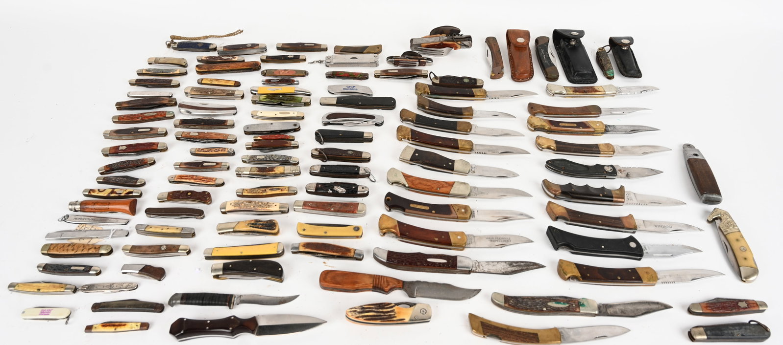 LOT OF 100 VINTAGE KNIVES: This is a lot of vintage knives. Condition: Good to Very Good