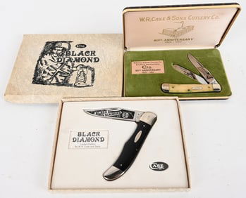 CASE BLACK DIAMOND & 80TH ANNIVERARY KNIFE SETS