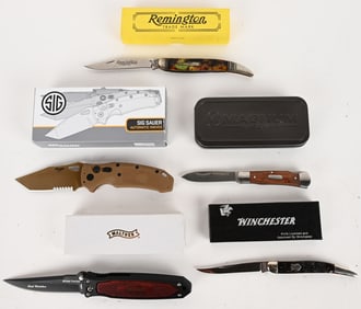 LOT OF 5 GREAT FOLDING KNIVES