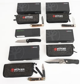PRIMO LOT OF PRO-TECH & BOKER KNIVES
