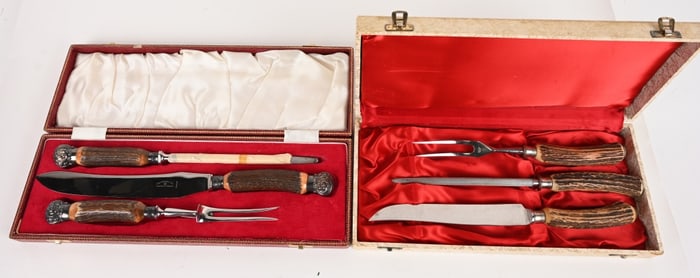 GEE & HOLMES LTD & ANTON WINGEN JR CARVING SETS