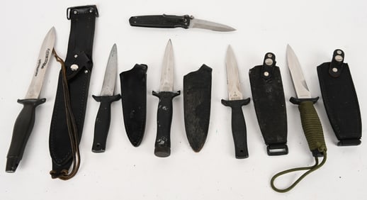 GERBER MK I & COMMAND I & PARKER BROS KNIVES +