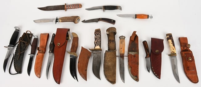 LOT OF 13 VINTAGE ASSORTED KNIVES