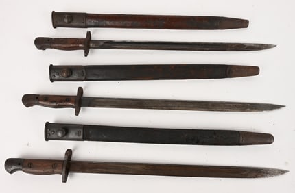 LOT OF BRITISH, REMINGTON & WINCHESTER BAYONETS