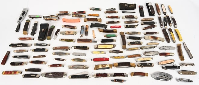 LOT OF 100 POCKET KNIVES